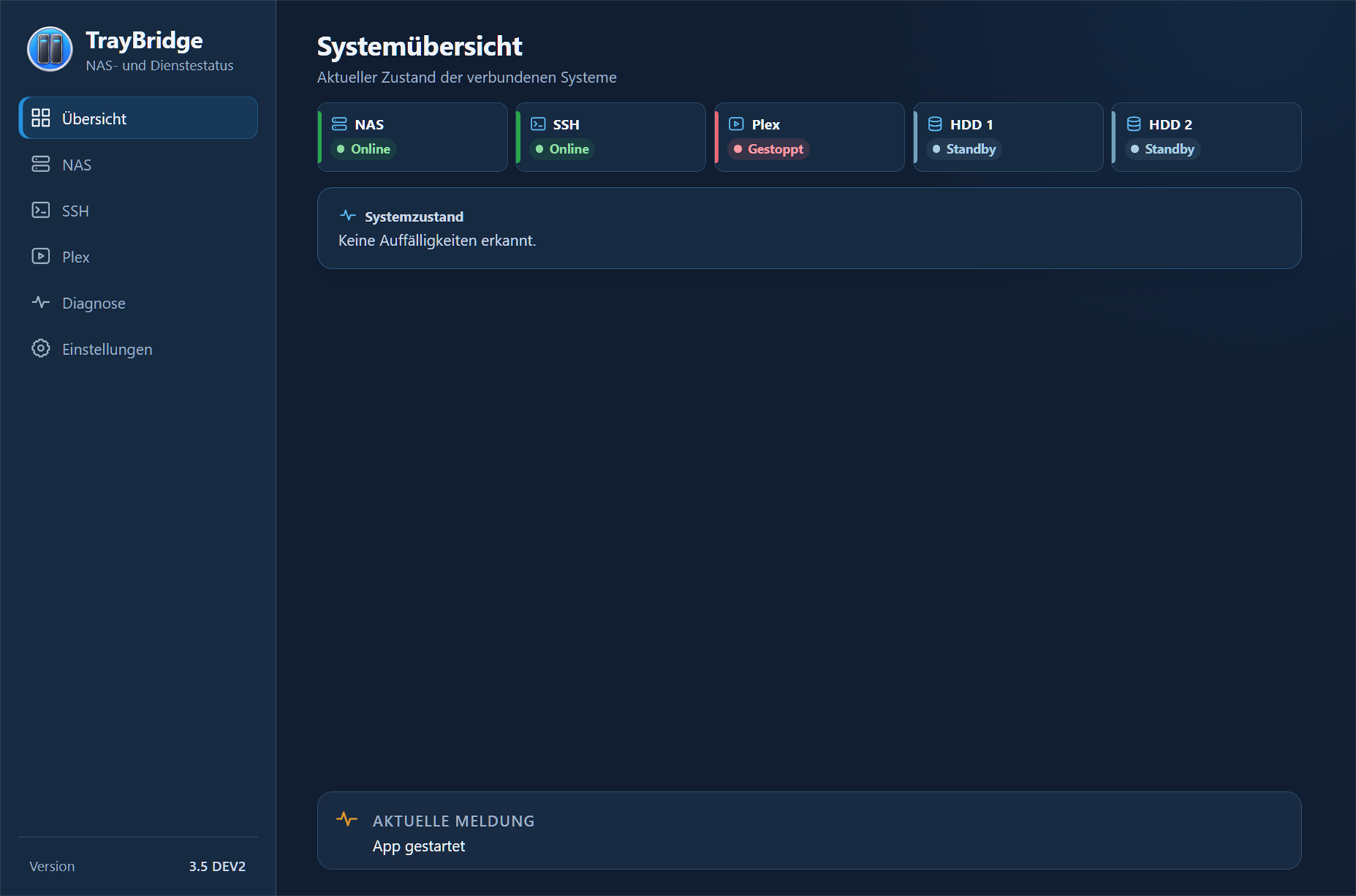 TrayBridge Systemübersicht